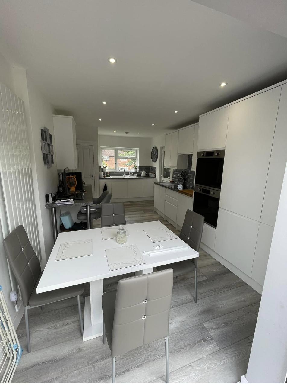 Modern kitchen installation by RyBuild Farnborough